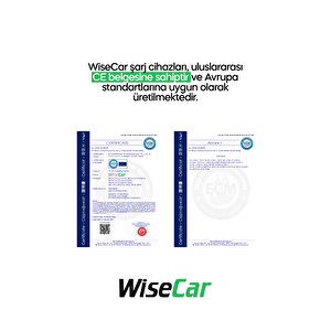 Wisecar Wta 22kw Elektrikli Araç Şarj Cihazı Ev Wallbox Type 2 Kartsız