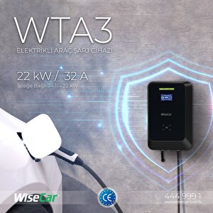 Wisecar Wta 22kw Elektrikli Araç Şarj Cihazı Ev Wallbox Type 2