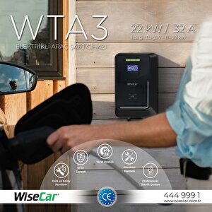 Wisecar Wta 22kw Elektrikli Araç Şarj Cihazı Ev Wallbox Type 2