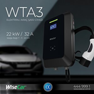 Wisecar Wta 22kw Elektrikli Araç Şarj Cihazı Ev Wallbox Type 2