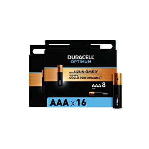 Optimum Aaa Alkalin Pil, 1,5 V Lr03 Mn2400, 16’li Paket