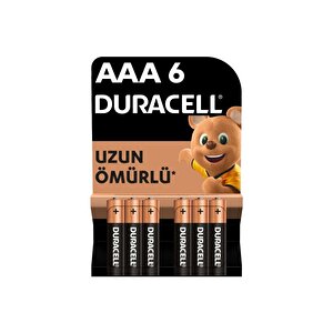 Aaa Alkalin İnce Kalem Pil (6'lı Paket) 1,5 V Lr03/mn2400