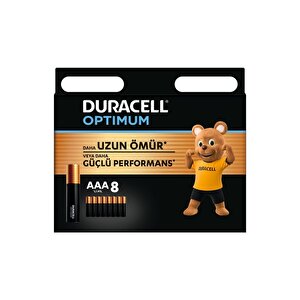Optimum Aaa Alkalin İnce Kalem Pil (8’li Paket) 1,5v, Lr6 Mx1500