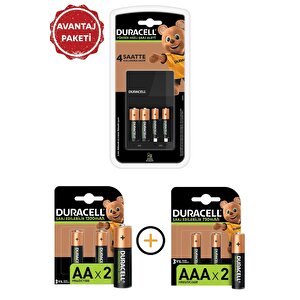 Cef 14 Pilli Şarj Cihazı Ve Şarj Edilebilir 4 Adet 750 Mah Aaa Ve 4 Adet 1300 Mah Aa Paketi
