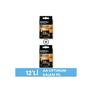 Optimum Aa Alkalin Pil, 1,5 V Lr6 Mn1500, 12’li Paket