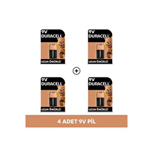 Alkalin 9v Pil, (6lr61 / Mn1604), 4'lü Paket
