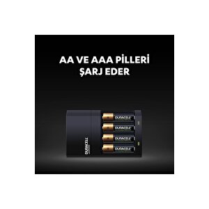 Cef-14 Hızlı Şarj Cihazı(2x1300aa+2x750aaa)+4x2500 Aa Şarjlı Kalem Pil