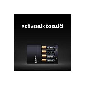 Cef-14 Hızlı Şarj Cihazı(2x1300aa+2x750aaa)+4x2500 Aa Şarjlı Kalem Pil