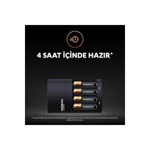 Cef-14 Hızlı Şarj Cihazı(2x1300aa+2x750aaa)+4x2500 Aa Şarjlı Kalem Pil