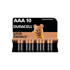 Aaa Alkalin İnce Kalem Pil (10’lu Paket) 1,5 V Lr03/mn2400