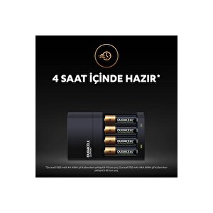 Cef 14 Pil Şarj Cihazı, 4 Saat (1 Adet) + Şarj Edilebilir Aa Ve Aaa Pil (2'şer Adet)