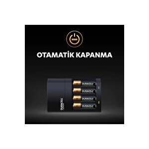 Cef 14 Pil Şarj Cihazı, 4 Saat (1 Adet) + Şarj Edilebilir Aa Ve Aaa Pil (2'şer Adet)