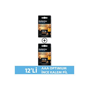 Optimum Aaa Alkalin İnce Kalem Pil (12’li Paket) 1,5v, Lr6 Mx1500