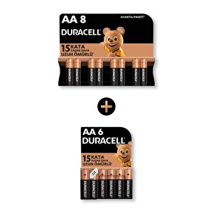 Alkalin Aa  Kalem Pil, 1,5v (lr03 / Mn2400), 14'lü Paket