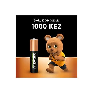 Şarj Edilebilir Aaa İnce Kalem Pil (2'li Paket), 750 Mah Nimh