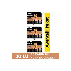 Alkalin Aa Kalem Pil, 1,5v (lr03 / Mn2400), 30'lu  Paket