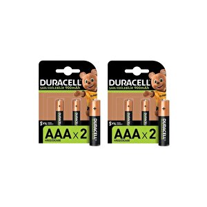 Şarj Edilebilir Aaa 900mah Piller 2'li, 4 Adet
