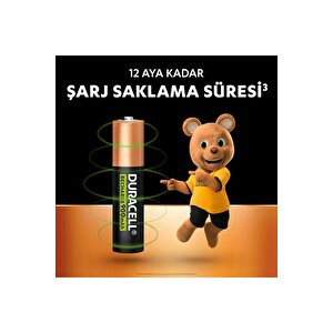 Şarj Edilebilir Aaa İnce Kalem Pil (2'li Paket), 900 Mah Nimh,