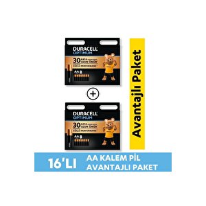Optimum Aa Alkalin Pil, 1,5 V Lr6 Mn1500, 16’lı Paket