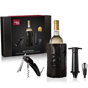 Vacu Vin 3890460 4 Parça Premium Şarap Seti - Hediye Kutulu