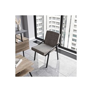Lagomood İrony Maxi İki Koltuklu Ofis Takım Antrasit Ceviz