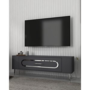 Retrop3ct Tv Sehpasi antrasit-gümüş Antrasit Gümüş