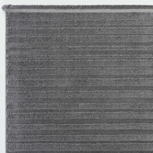 Newyork 3104 Antrasit Yumuşak Tuşeli Halı Kilim Salon Kesme Yolluk Dokuma Makine Halısı 120x350 cm