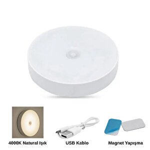Usb Şarjlı Sensörlü Kabin Dolap İçi Led Aydınlatma Armatürü (5 Adet)