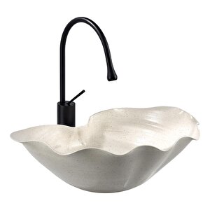 Tezgahüstü Lavabo Mat Beyaz Ey-9103