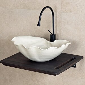 Tezgahüstü Lavabo Mat Beyaz Ey-9103