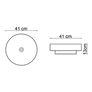 Tezgahüstü Lavabo E-w1501mgb Mat Gri̇-beyaz