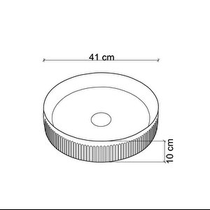 Tezgahüstü Lavabo Beyaz Ey-4701