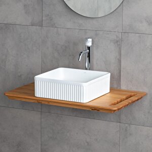 Tezgahüstü Lavabo Beyaz E-w1003mb