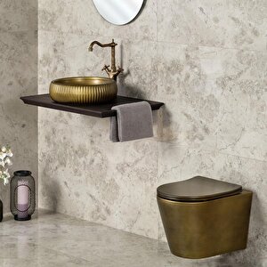 Tezgahüstü Lavabo Haki̇ Yeşi̇l E-4161c