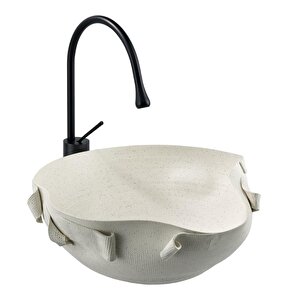 Tezgahüstü Lavabo Mat Beyaz Ey-9102