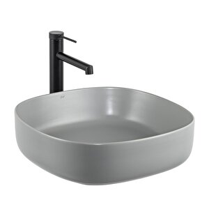 Tezgahüstü Lavabo Mat Gri̇ E-w1203mg