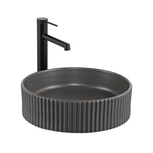 Tezgahüstü Lavabo Mat Füme E-w1001mf