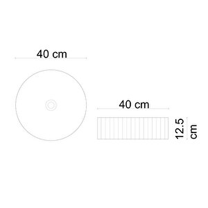 Tezgahüstü Lavabo Mat Füme E-w1001mf