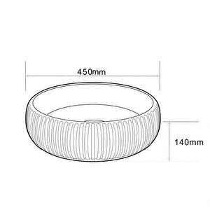 Tezgahüstü Lavabo Karişik Renk E-4161m