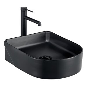 Tezgahüstü Lavabo Mat Si̇yah Eh-5110ms
