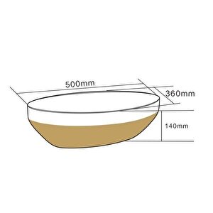 Tezgah Üstü Çanak Lavabo E-8304 Beyaz-bronz
