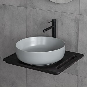 Tezgah Üstü Lavabo Mat Gri̇ E-w1201mg