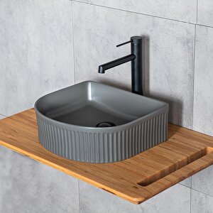 Tezgahüstü Lavabo E-w1005mf Mat Füme