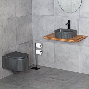 Tezgahüstü Lavabo E-w1005mf Mat Füme