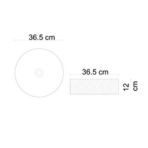 Tezgahüstü Lavabo Beyaz E-w5002