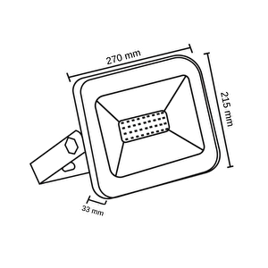 100 Watt 12-24 Volt Ac/dc Led Projektör ( 6500k Beyaz Işık )