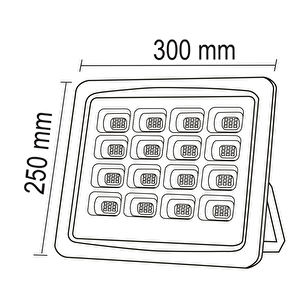 160 Watt Güneş Enerjili Solar Projektör