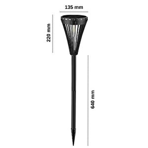 15watt Fonksiyonel Solar Çim / Bahçe Aydınlatma Armatür