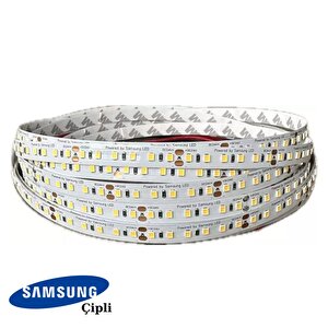 Samsung Çipli 120 Ledli 12 Volt İç Mekan Şerit Led (10 Metre Paket + Beyaz Işık)