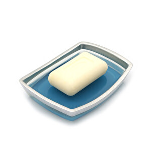 Sabunluk Gri̇ Mavi̇ Poli̇resi̇n Banyo Seti̇